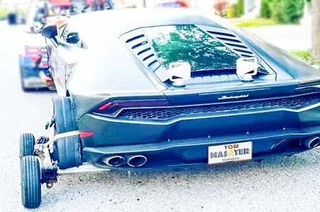 Wheel lift towing for quick repositioning